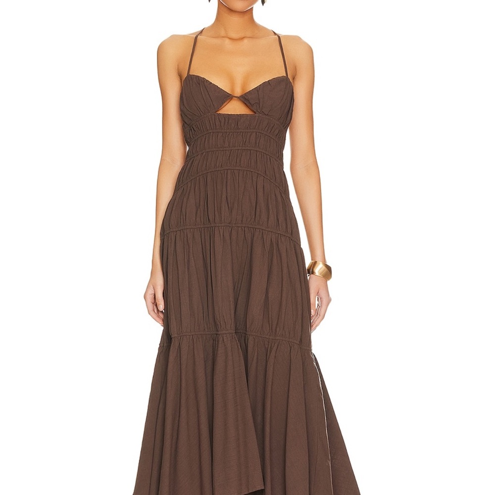 SNDYS Tahlia Dress in Chocolate